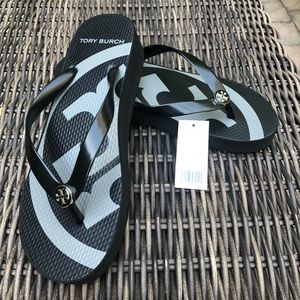 Tory Burch Emory Wedge Flip Flops - Size 8